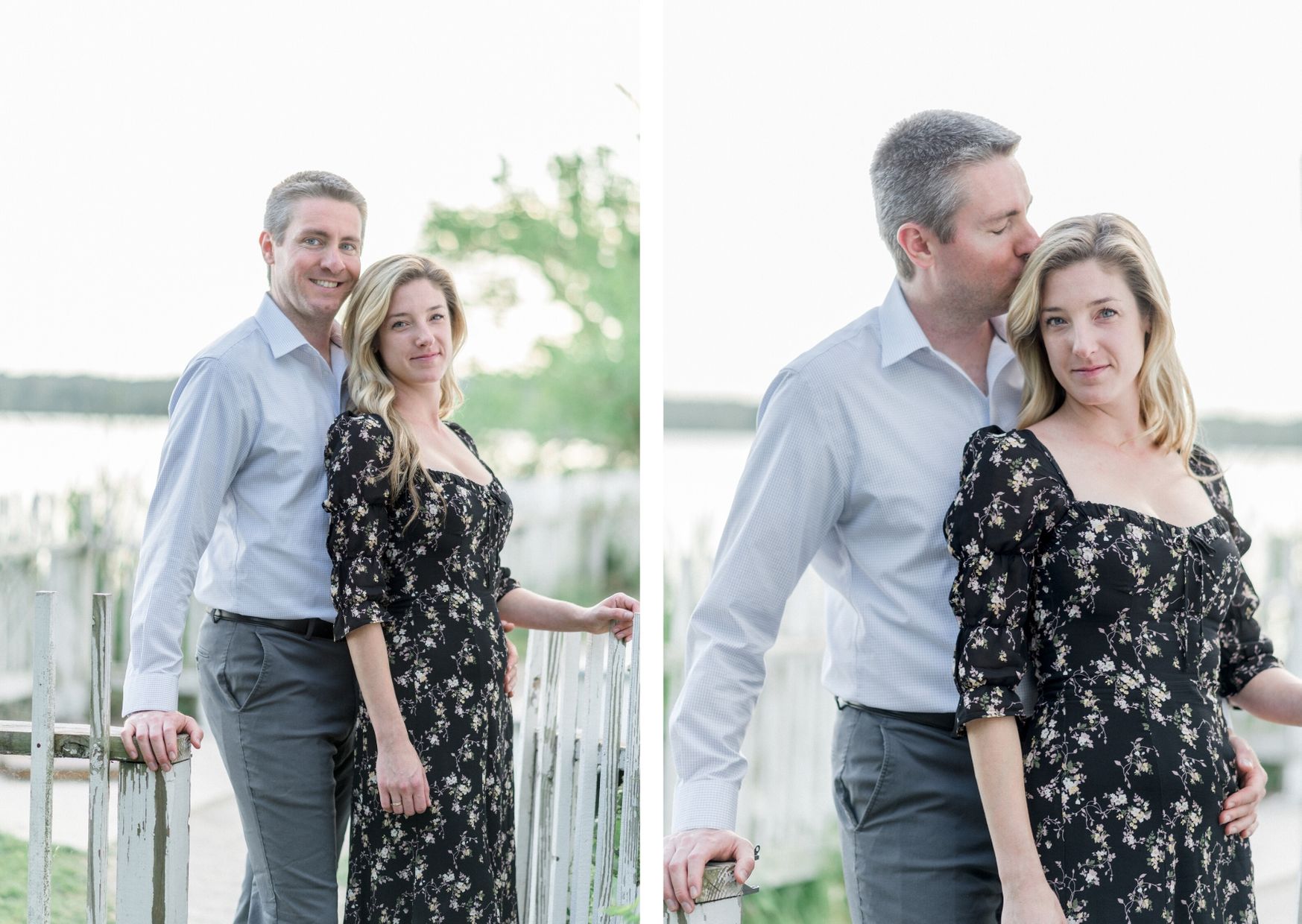 elise and bryan engagement portrait in alexandria