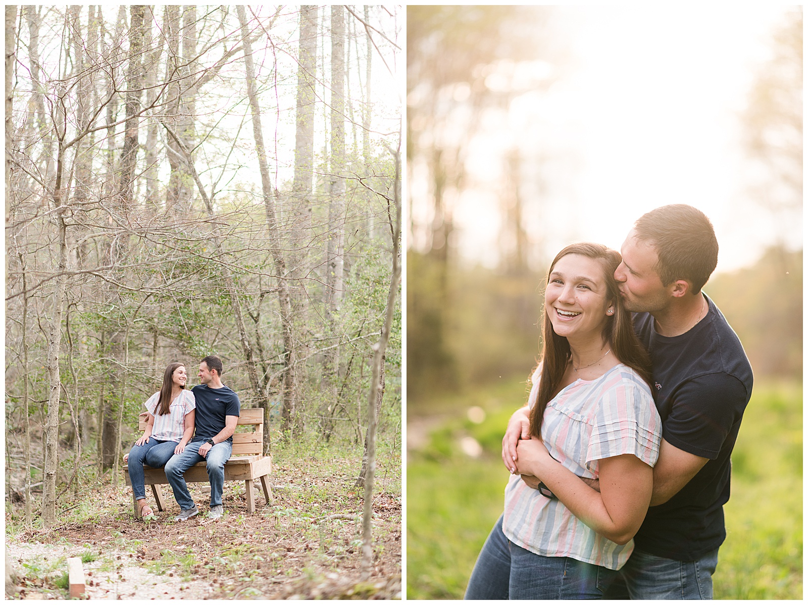 Engaged Couple photographed at sunset by silverbridge & Co