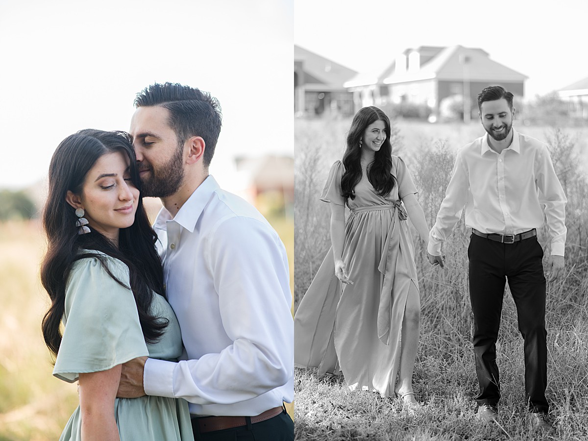 Virginia engagement photos on private property