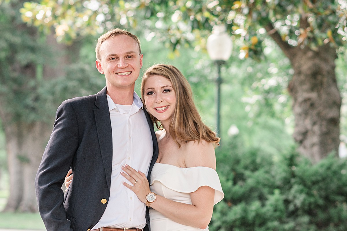 Engagement photos at US Capitol Grounds
