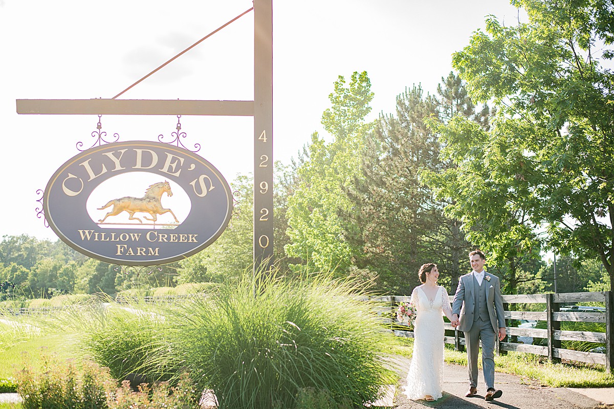 Clyde's Willow Creek Farm wedding
