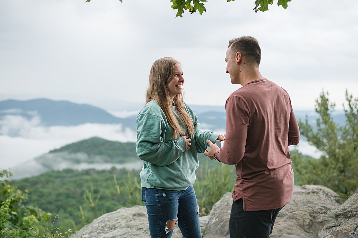 Surprise proposal at The Point Overlook