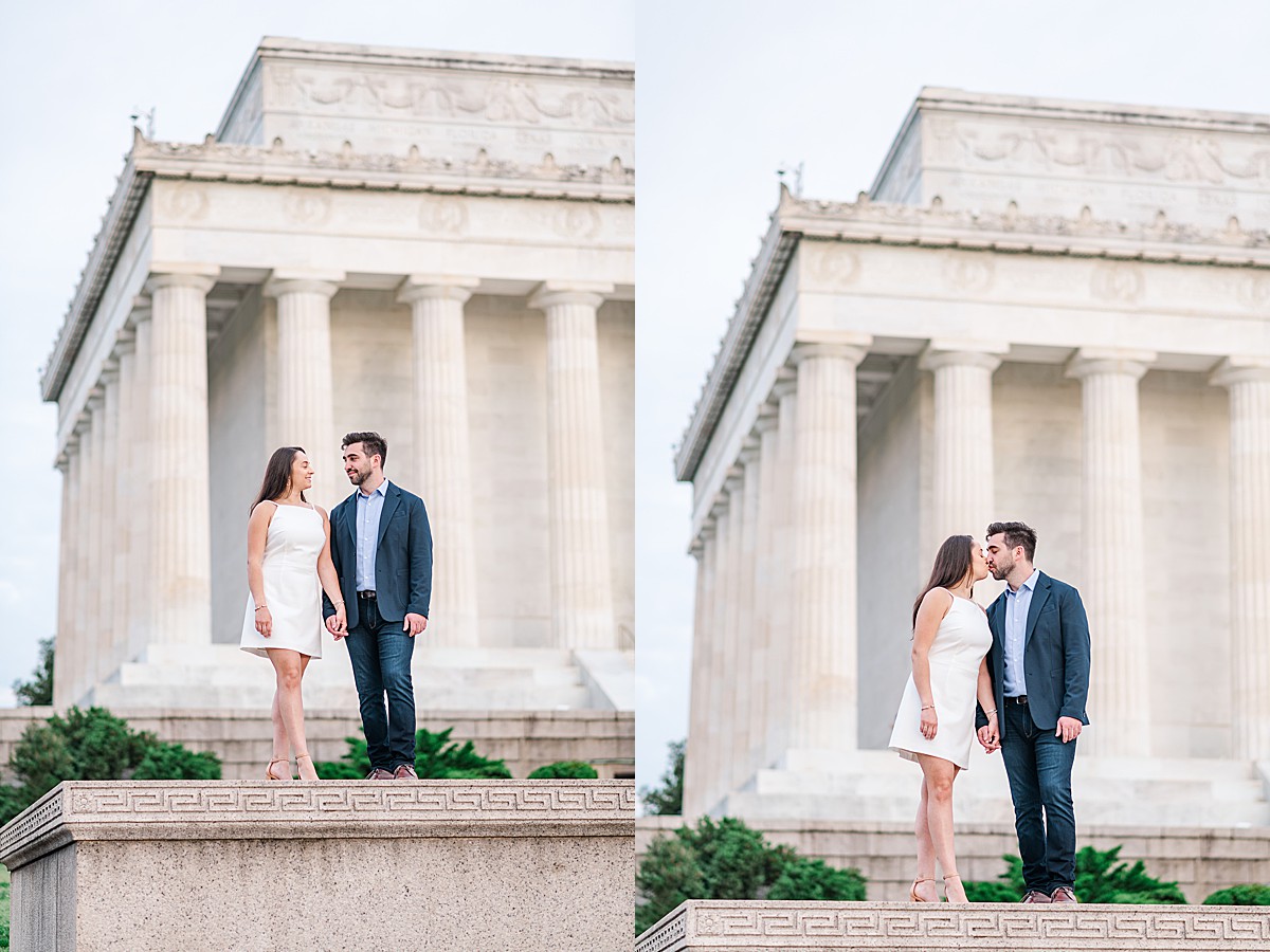 Engagement photos at DC Memorials