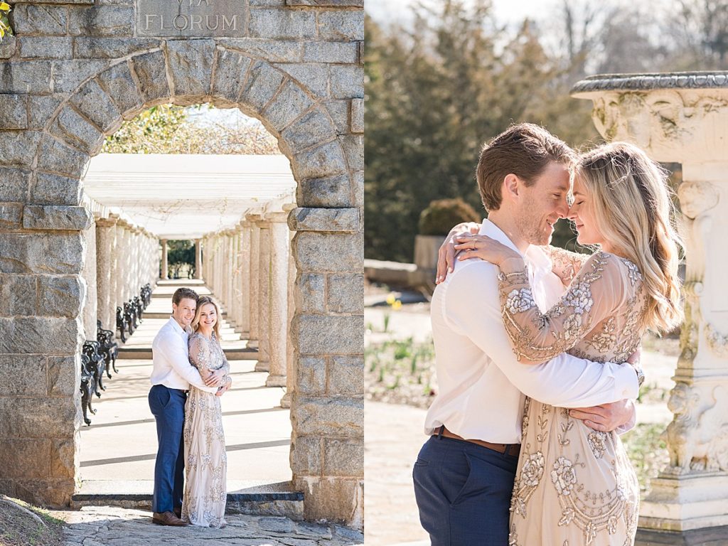 Engagement pictures at Maymont in Richmond