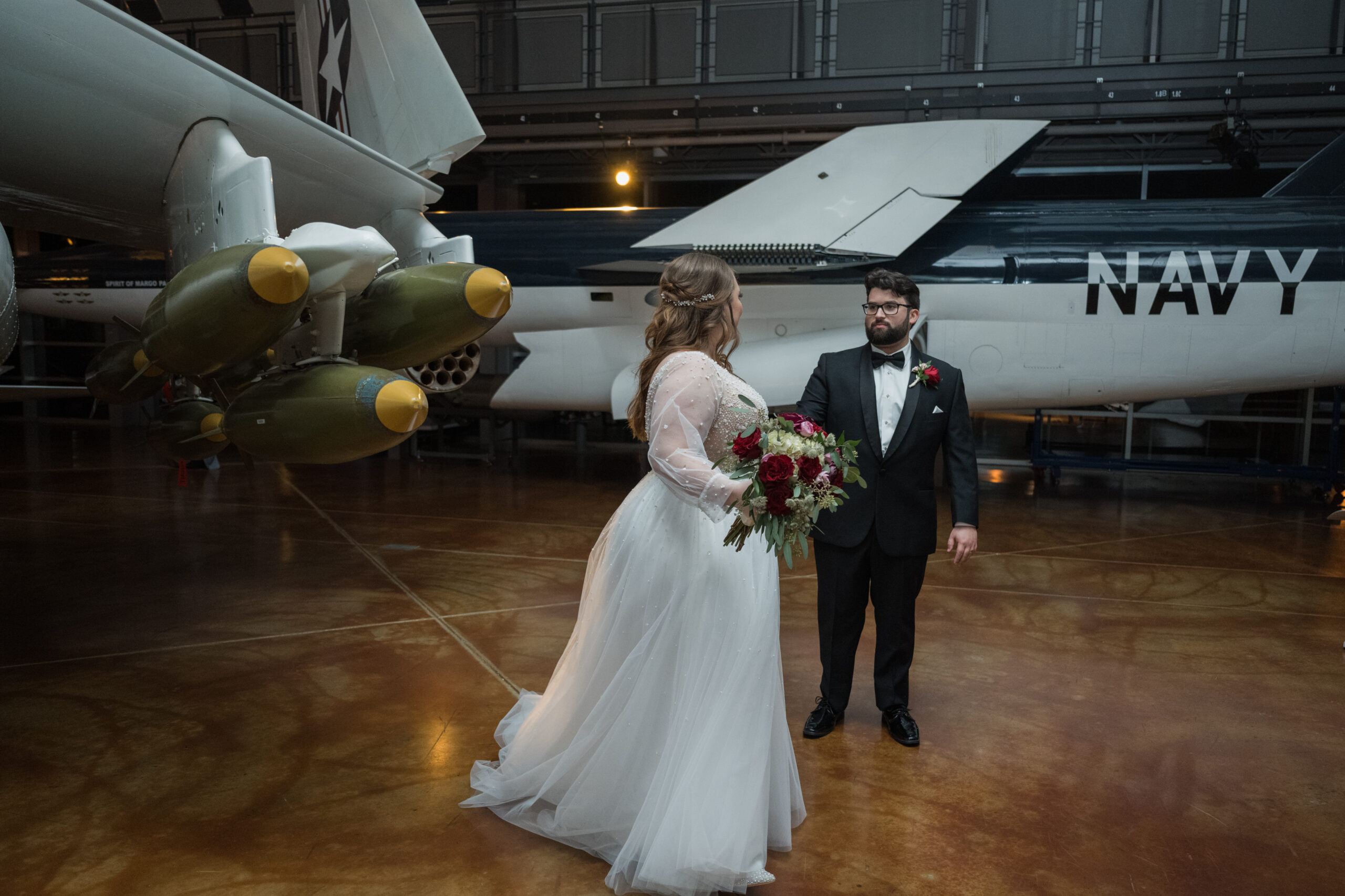 Frontier of Flight Museum Wedding
