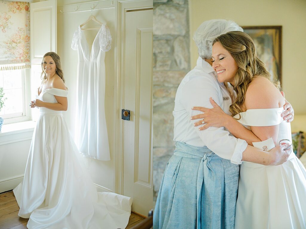 Bride at Silverbrook Farm wedding