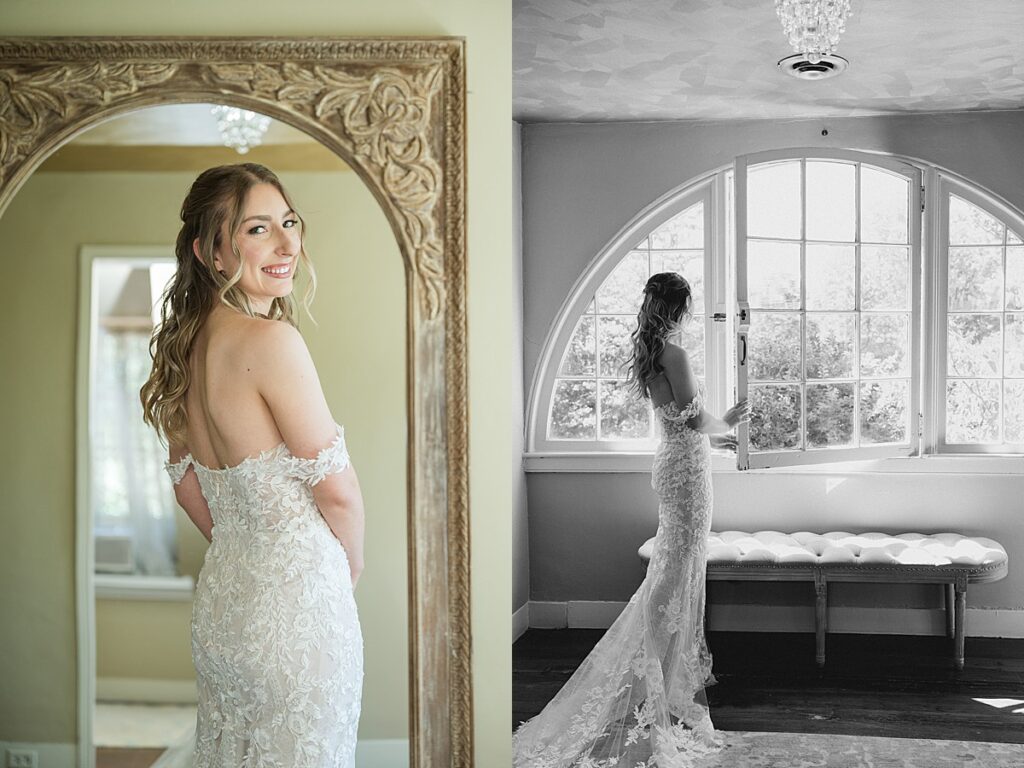 Bride at Eldridge Furnace Inn wedding