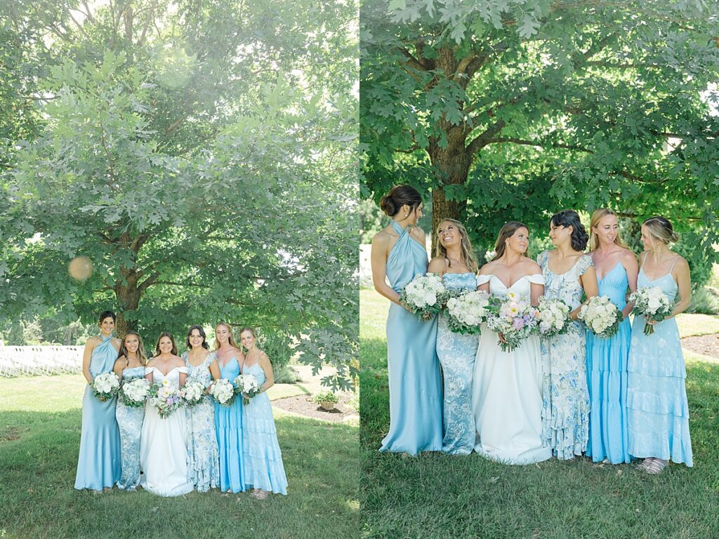 Bridesmaids at Silverbrook Farm wedding